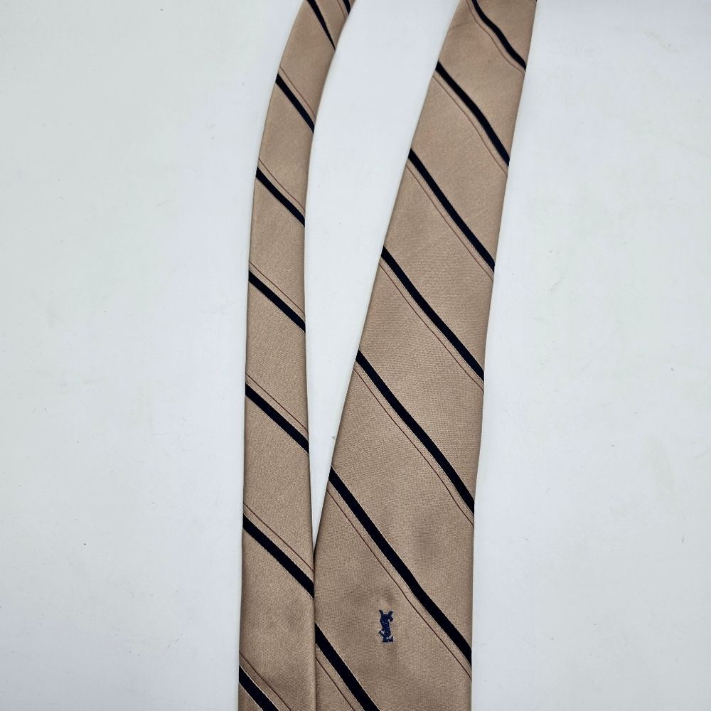 YSL Vintage 1980's Stripe TieYSL Vintage 1980's Stripe Tie - Picture 7 of 9